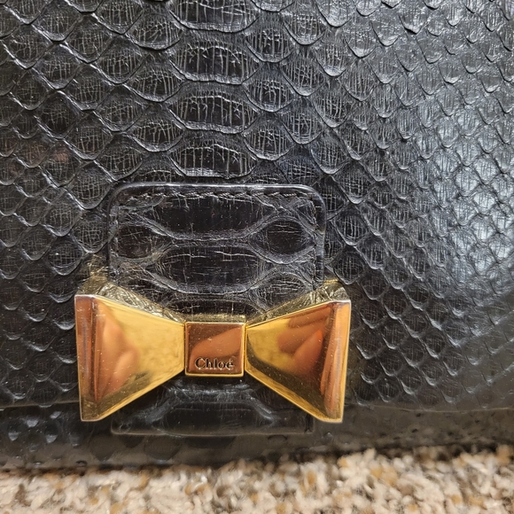 Chloé Python Handbag - Picture 3 of 9